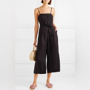 JCrew Black Linen Jumpsuit